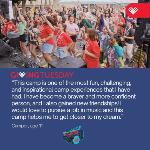 This camp is one of the most fun, challenging, and inspirational camp experiences that I have had. I have become a braver and more confident person, and I also gained new friendships! I would love to pursue a job in music and this camp helps me to get closer to my dream. - Camper, age 11